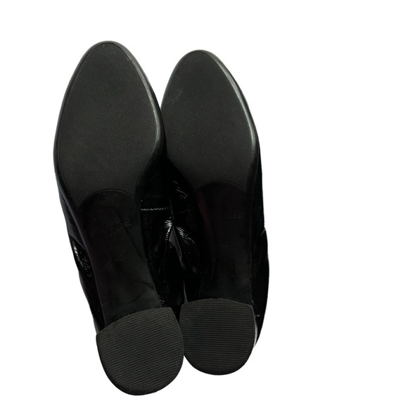 Gino Rossi Patent Leather Slip on Low Block Heels-Black Size 10/40 - Picture 15 of 15